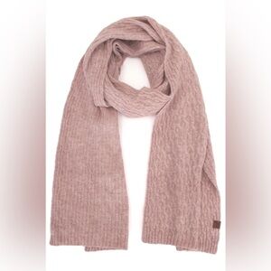 Sand Chain Link Knit Scarf